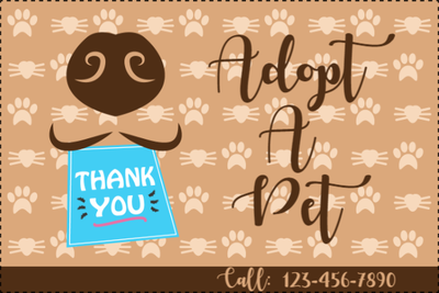 Custom Outdoor Yard Signs Multiple Sizes Adopt A Pet