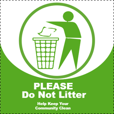 Custom Outdoor Yard Signs Multiple Sizes Please Don't Litter