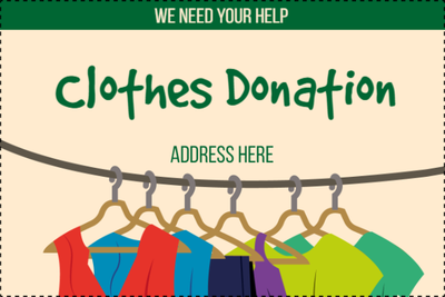Custom Outdoor Yard Signs Multiple Sizes Clothes Donation
