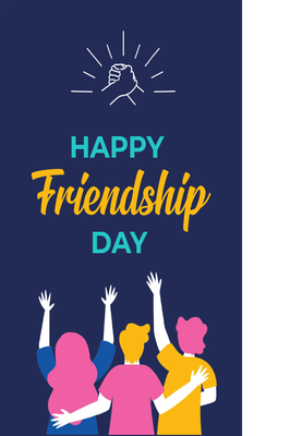 Custom Outdoor Yard Signs Multiple Sizes Happy Friendship Day