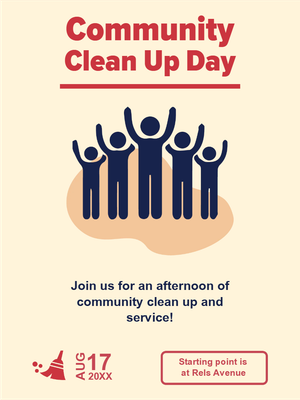 Custom Outdoor Yard Signs Multiple Sizes Clean Up Day
