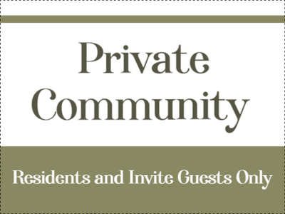 Custom Outdoor Yard Signs Multiple Sizes Private Community