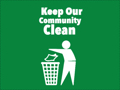 Custom Outdoor Yard Signs Multiple Sizes Keep Community Clean