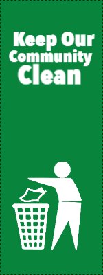 Custom Outdoor Yard Signs Multiple Sizes Keep Community Clean