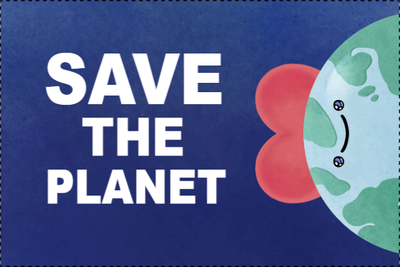 Custom Outdoor Yard Signs Multiple Sizes Save the Planet