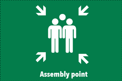 Custom Outdoor Yard Signs Multiple Sizes Assembly Point