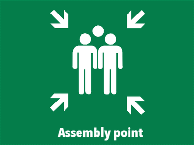 Custom Outdoor Yard Signs Multiple Sizes Assembly Point