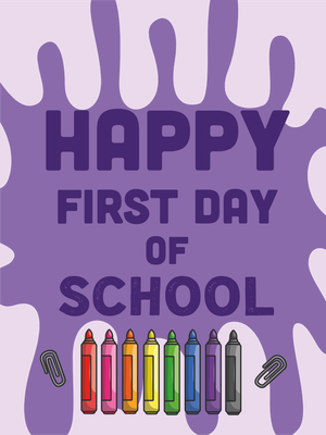 Custom Outdoor Yard Signs Multiple Sizes First Day of School