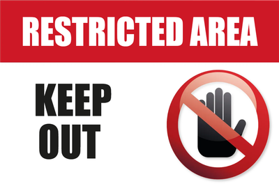 Custom Outdoor Yard Signs Multiple Sizes Restricted Area
