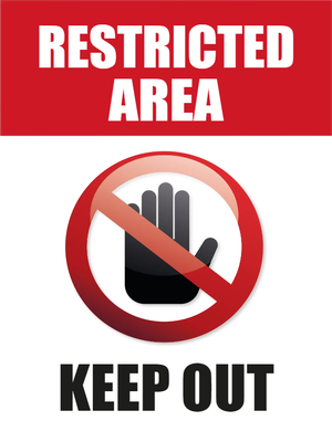 Custom Outdoor Yard Signs Multiple Sizes Restricted Area