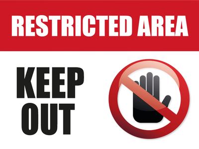 Custom Outdoor Yard Signs Multiple Sizes Restricted Area