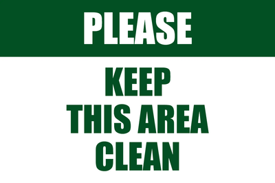 Custom Outdoor Yard Signs Multiple Sizes Keep Area Clean