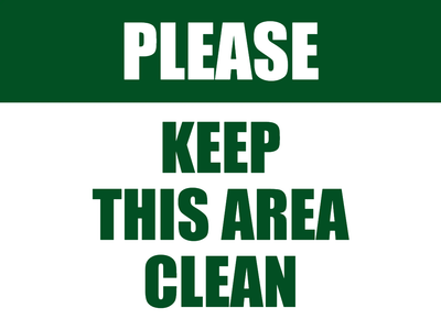 Custom Outdoor Yard Signs Multiple Sizes Keep Area Clean