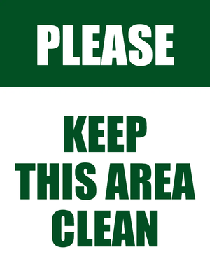 Custom Outdoor Yard Signs Multiple Sizes Keep Area Clean