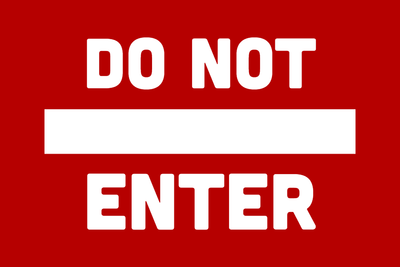 Custom Outdoor Yard Signs Multiple Sizes Do Not Enter
