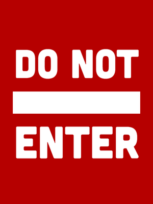 Custom Outdoor Yard Signs Multiple Sizes Do Not Enter