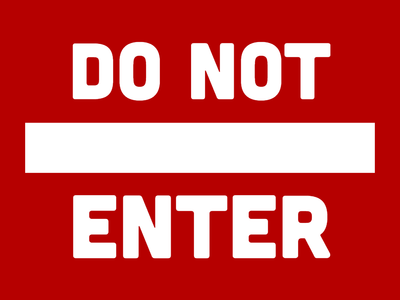 Custom Outdoor Yard Signs Multiple Sizes Do Not Enter