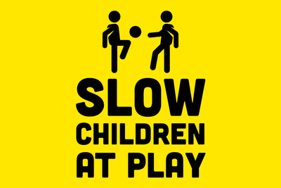 Custom Outdoor Yard Signs Multiple Sizes Children At Play