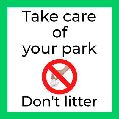 Custom Outdoor Yard Signs Multiple Sizes Dont Litter