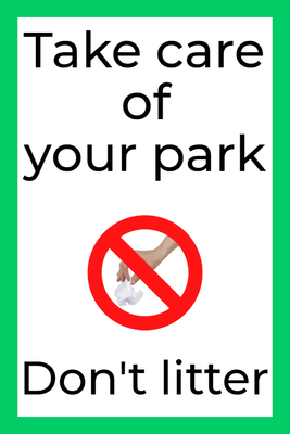 Custom Outdoor Yard Signs Multiple Sizes Dont Litter