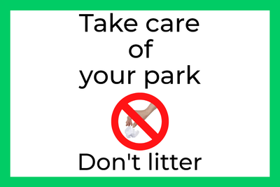 Custom Outdoor Yard Signs Multiple Sizes Dont Litter