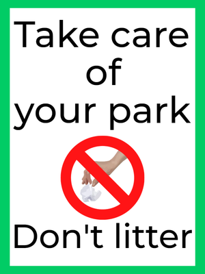 Custom Outdoor Yard Signs Multiple Sizes Dont Litter