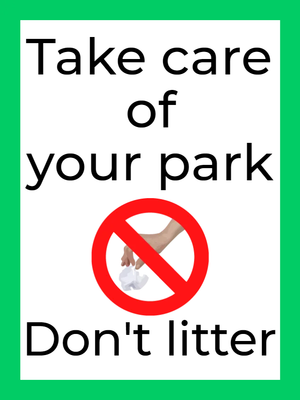 Custom Outdoor Yard Signs Multiple Sizes Dont Litter