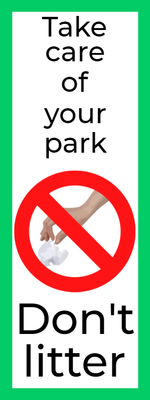 Custom Outdoor Yard Signs Multiple Sizes Dont Litter