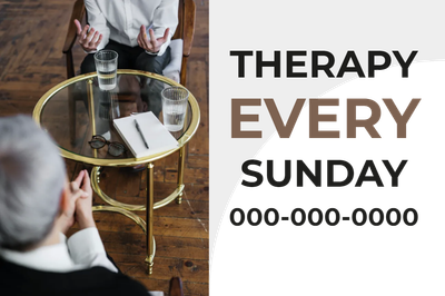 Custom Outdoor Yard Signs Multiple Sizes Every Sunday Therapy