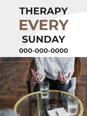 Custom Outdoor Yard Signs Multiple Sizes Every Sunday Therapy