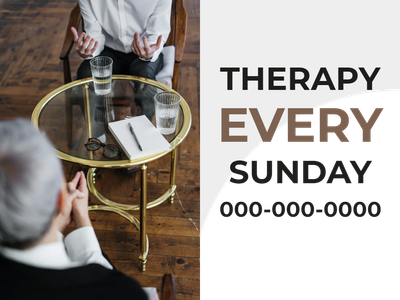 Custom Outdoor Yard Signs Multiple Sizes Every Sunday Therapy