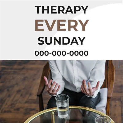 Custom Outdoor Yard Signs Multiple Sizes Every Sunday Therapy