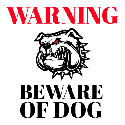 Custom Outdoor Yard Signs Multiple Sizes Beware Of Dog