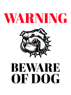 Custom Outdoor Yard Signs Multiple Sizes Beware Of Dog