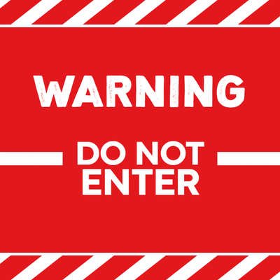 Custom Outdoor Yard Signs Multiple Sizes Warning No Enter