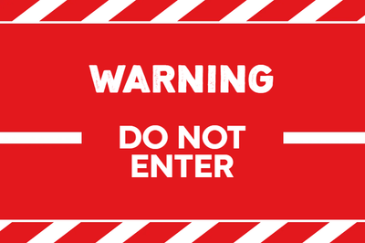 Custom Outdoor Yard Signs Multiple Sizes Warning No Enter