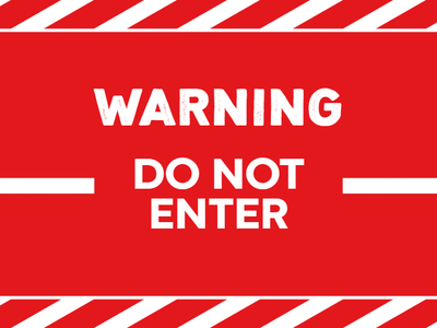 Custom Outdoor Yard Signs Multiple Sizes Warning No Enter