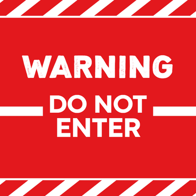 Custom Outdoor Yard Signs Multiple Sizes Warning No Enter