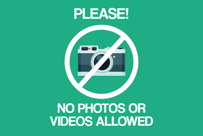 Custom Outdoor Yard Signs Multiple Sizes No Cameras Allowed