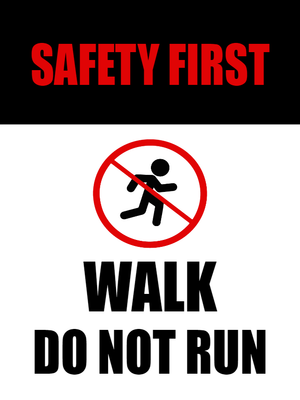 Custom Outdoor Yard Signs Multiple Sizes Safety First