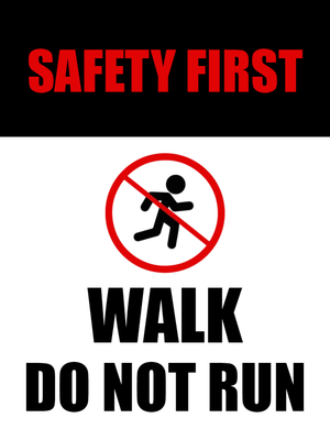 Custom Outdoor Yard Signs Multiple Sizes Safety First
