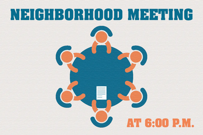 Custom Outdoor Yard Signs Multiple Sizes Neighborhood Meeting