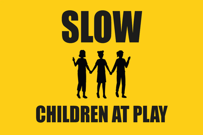 Custom Outdoor Yard Signs Multiple Sizes Slow Children Playing