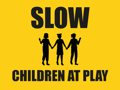 Custom Outdoor Yard Signs Multiple Sizes Slow Children Playing