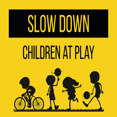 Custom Outdoor Yard Signs Multiple Sizes One Community Slow Down
