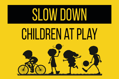 Custom Outdoor Yard Signs Multiple Sizes One Community Slow Down
