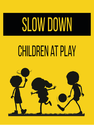 Custom Outdoor Yard Signs Multiple Sizes One Community Slow Down