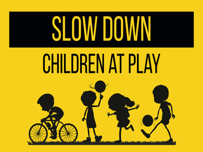 Custom Outdoor Yard Signs Multiple Sizes One Community Slow Down