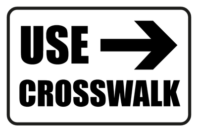 Custom Outdoor Yard Signs Multiple Sizes Use Crosswalk