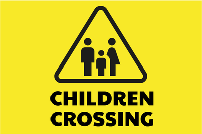 Custom Outdoor Yard Signs Multiple Sizes Children Crossing